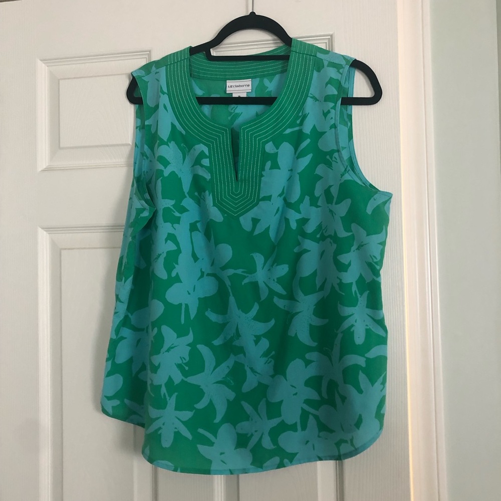 Green and blue tank -size XL